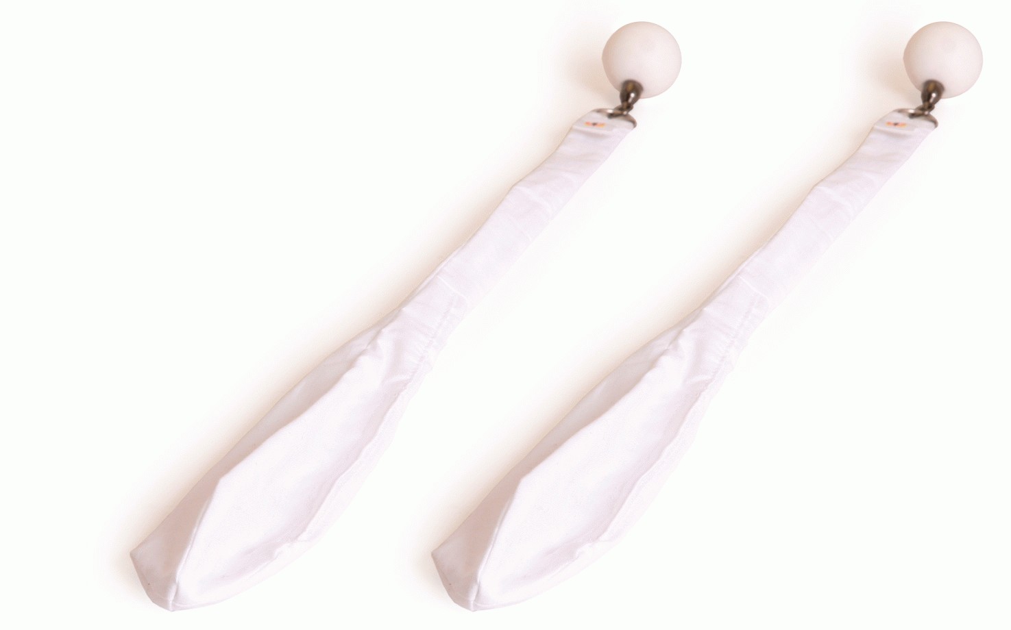 Cone poi - empty sock poi with silicon handles 585mm white
