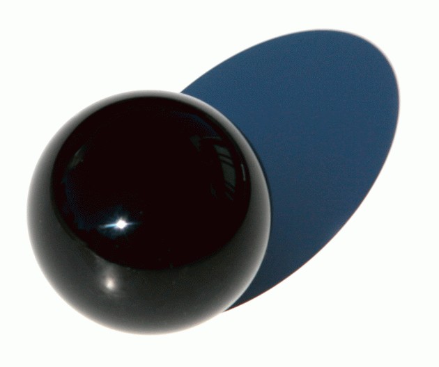 Black Acrylic contact Juggling ball 65mm 220g