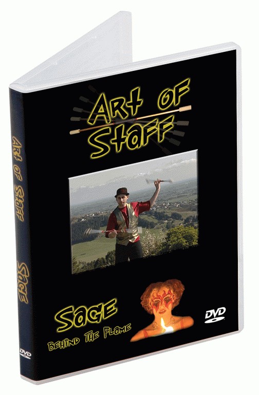 Fire twirling DVD - art of staff - learn contact spin