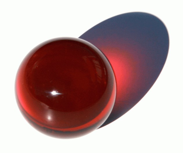 Red Acrylic contact Juggling ball 65mm 220g