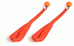 Cone poi - sock poi with silicon handles 585mm orange