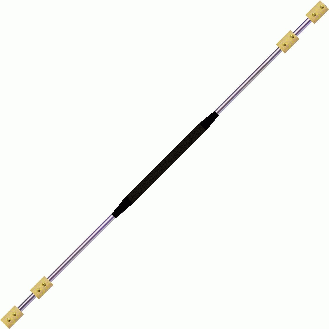 Contact Fire Staff  140cm  Double 65mm Kevlar    Black 