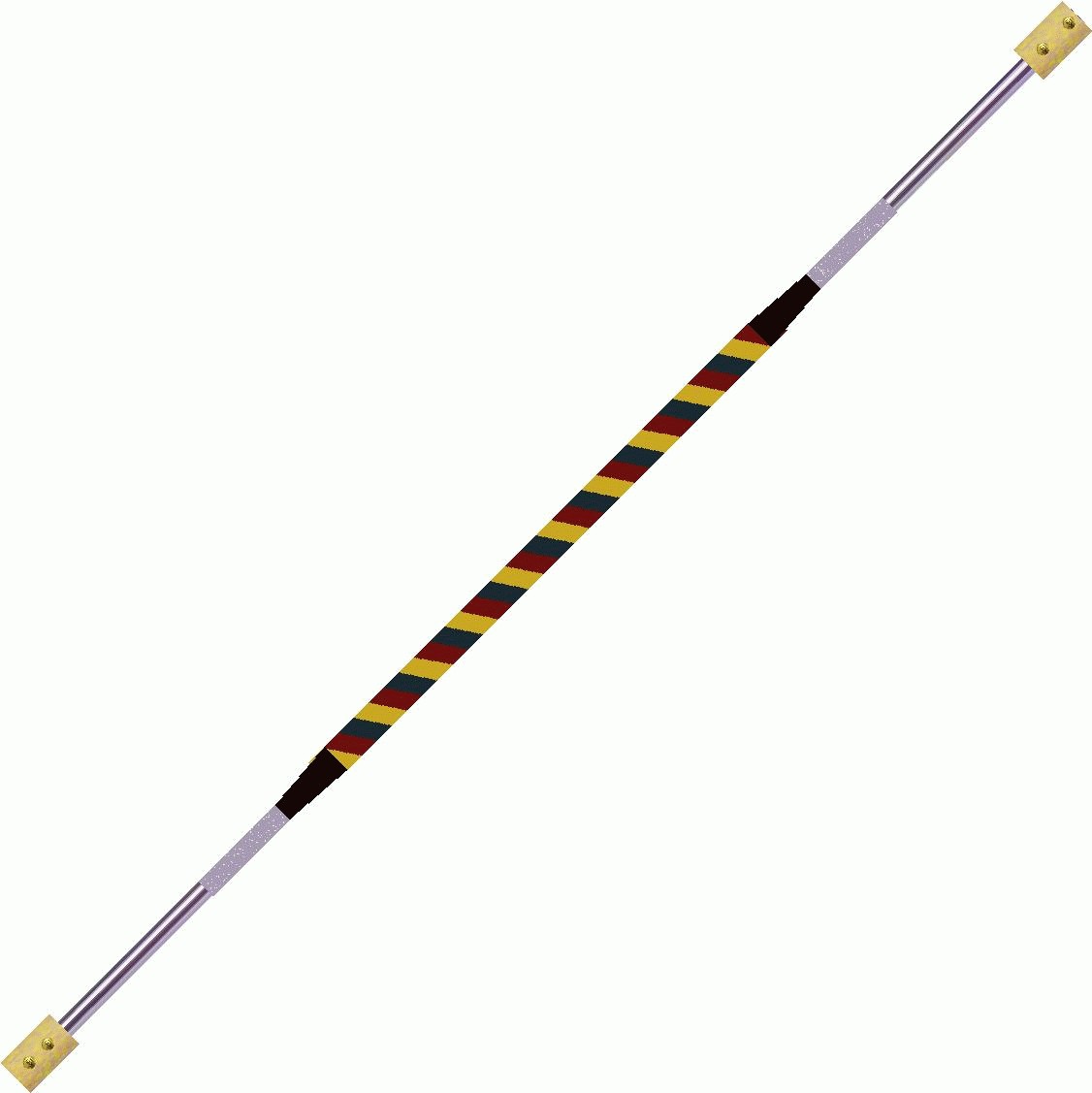 Contact Fire Staff  140cm  65mm    60cm Yellow      