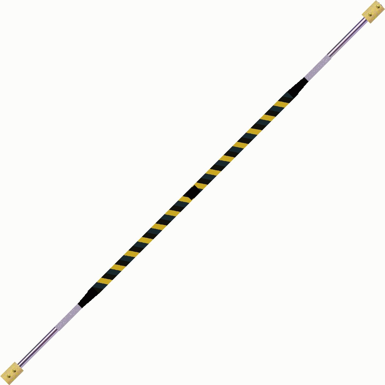 Contact Fire Staff  166cm  65mm    90cm   Yellow    