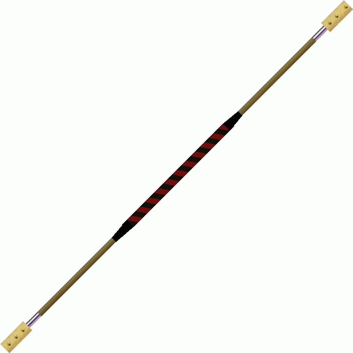 Contact Wooden Fire Staff 150cm  100mm    45cm  Red 