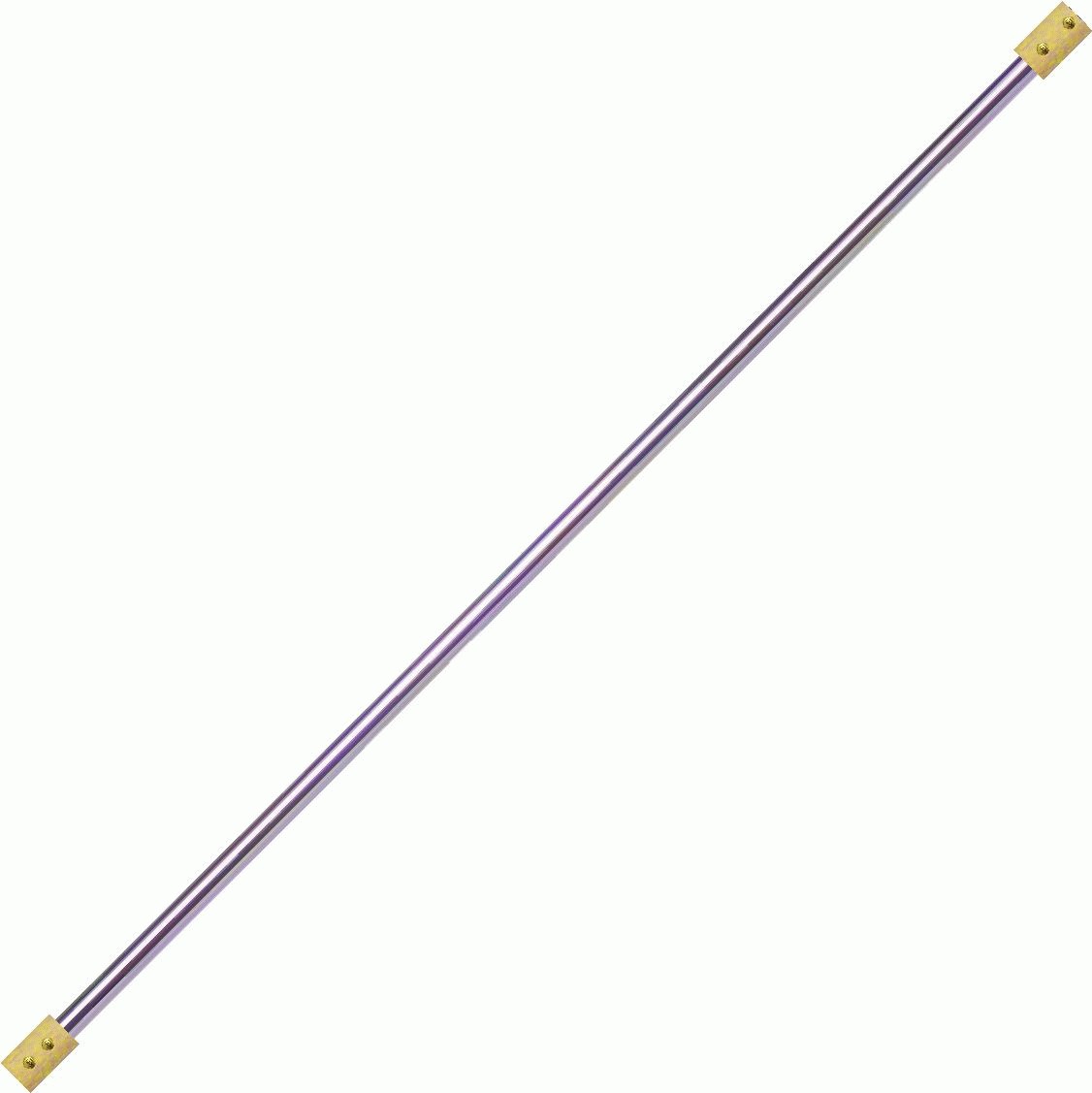 Contact Fire Staff Chrome 140cm With 65mm Kevlar Wicks