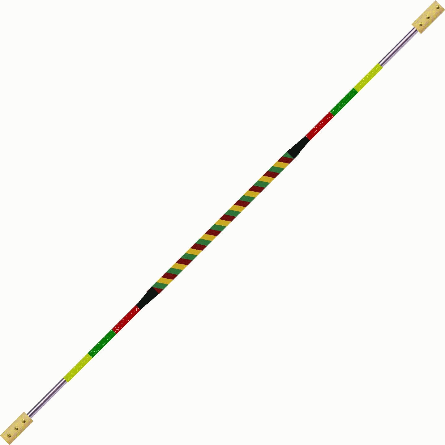 Contact Fire Staff  180cm  100mm    60cm   Yellow   