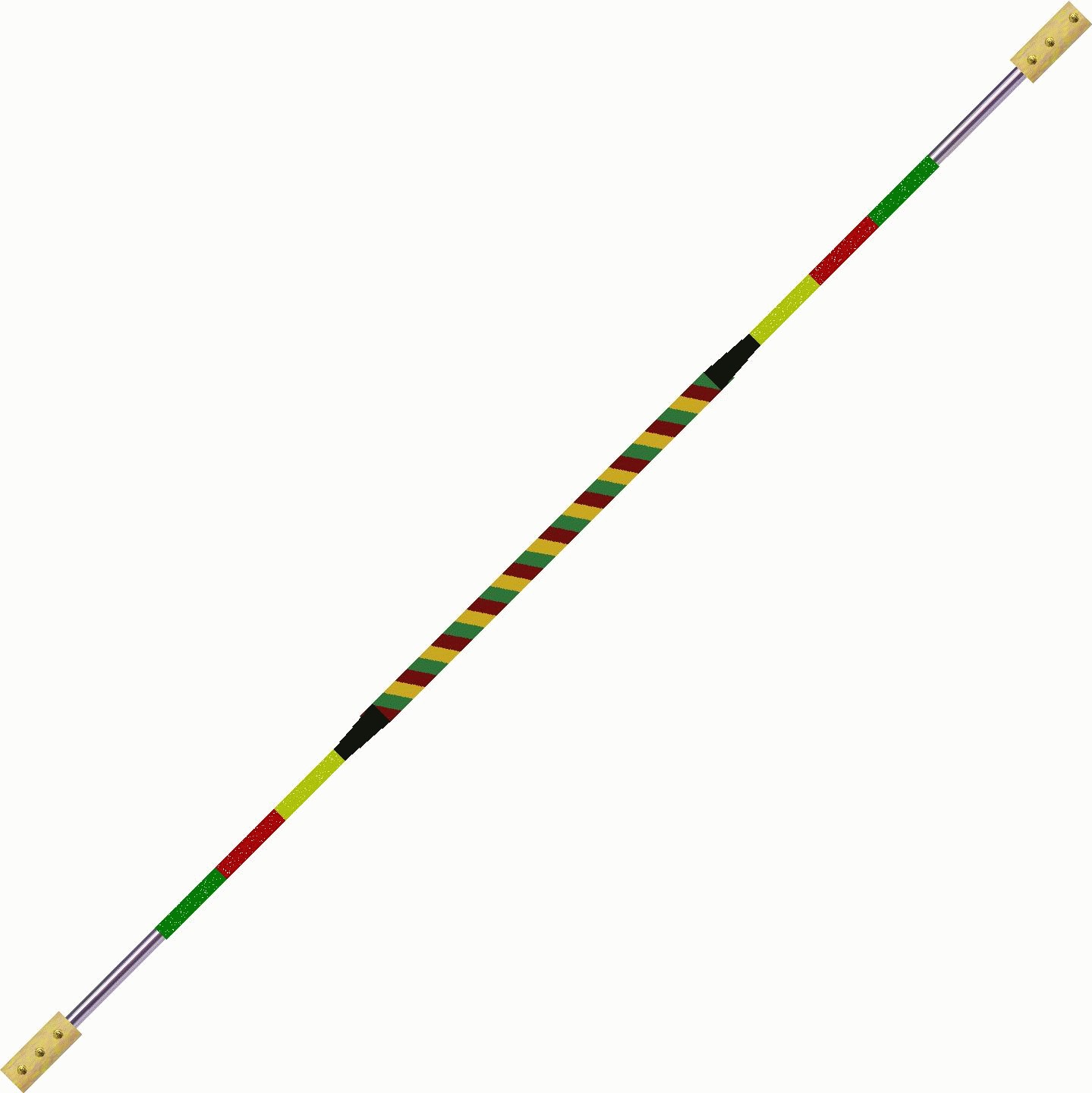 Contact Fire Staff  180cm  100mm    60cm   Yellow   