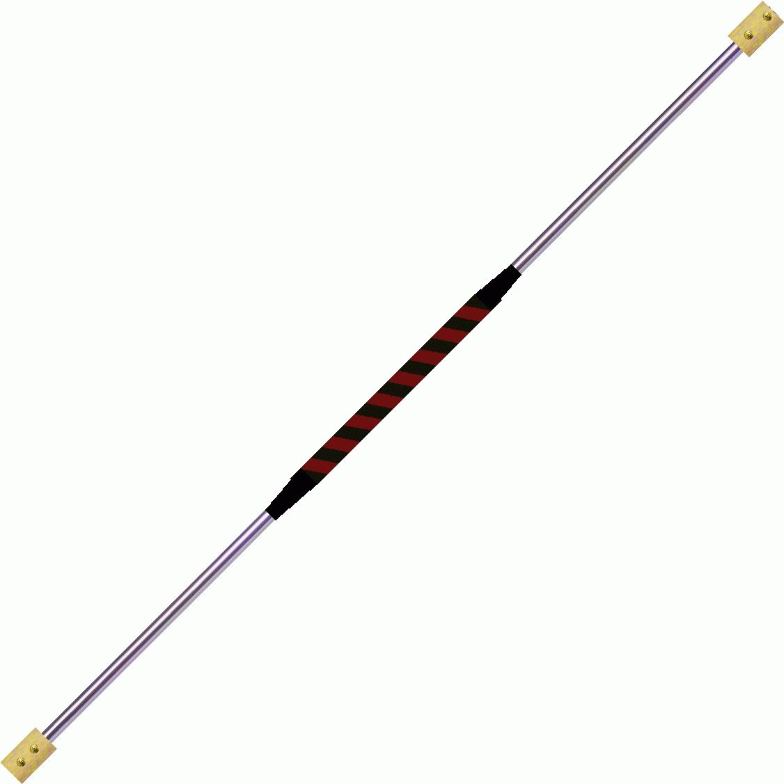 Contact Fire Staff  140cm  65mm Kevlar    Black Red 