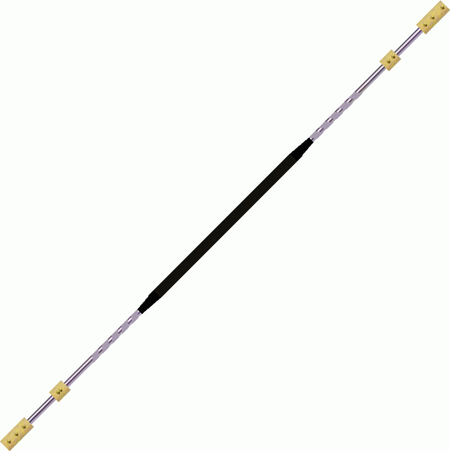 Contact Fire Staff  180cm  Double 100mm 50mm    60cm     