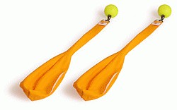 Cone poi - sock poi with silicon handles 585mm yellow