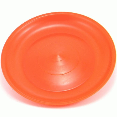 Flexi Spinning Plate - with stick ( circus toy ) Orange