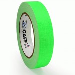 23m meter roll of 24mm hula hoop Fluorescent Gaff tape - Green