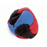 6 Panel sand foot bag hack sack - black blue red