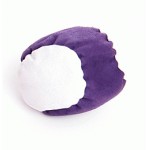 2 Panel bead foot bag hack sack - purple white