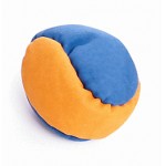 2 Panel bead foot bag hack sack - blue orange