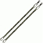 Replacement poi Black Oval Link 40cm Chain 48cm